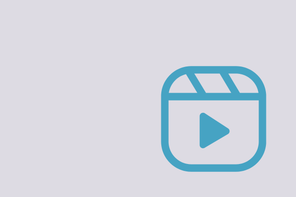 A light blue icon depicting a video player with a play button in the center on a light purple background, seamlessly integrated for WordPress compatibility.